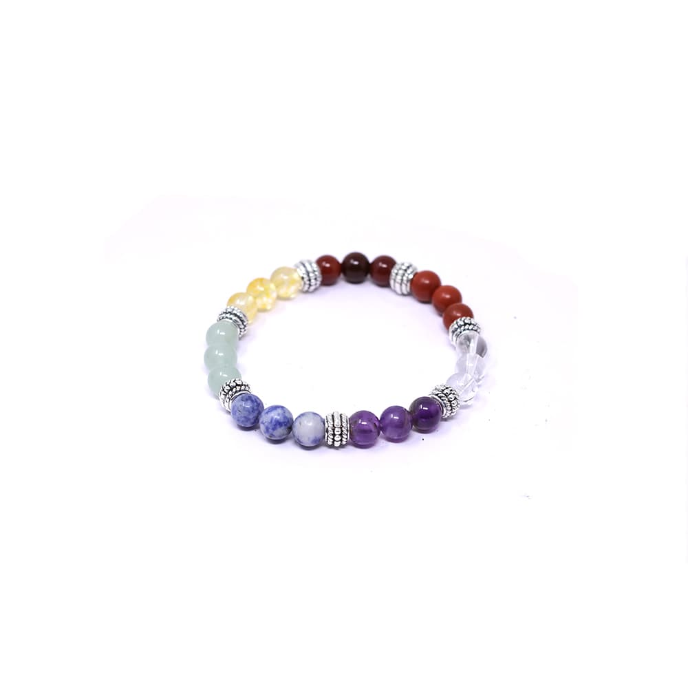 7 Chakra Bracelet with Spacers