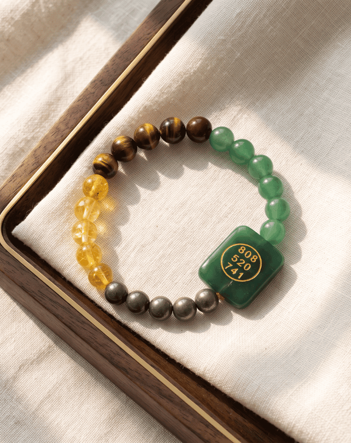 Abundance Bracelet - Pyrite, Citrine, Tiger Eye